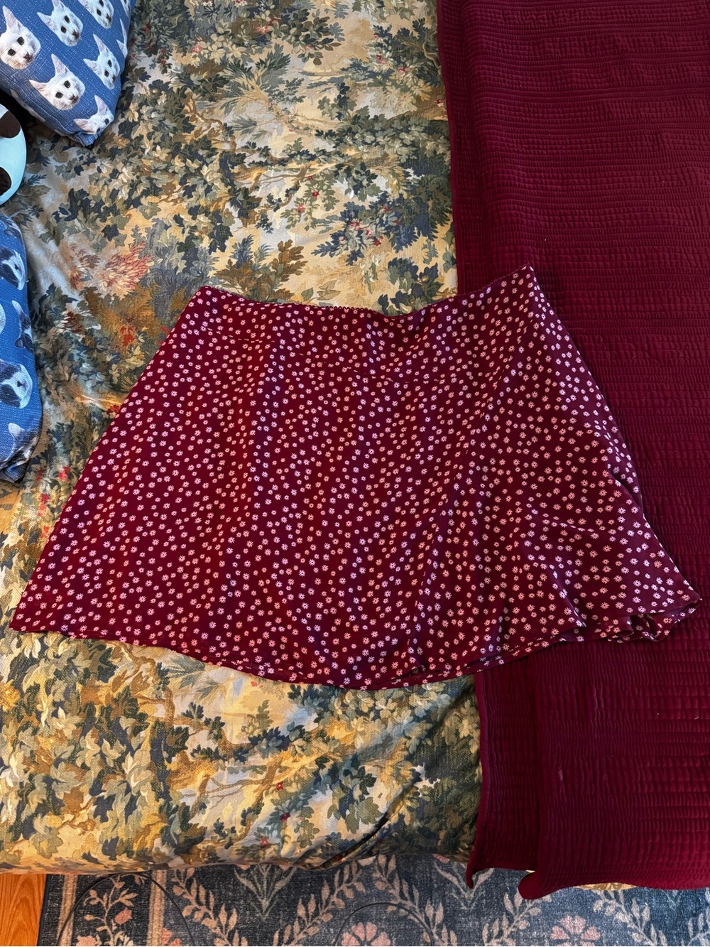 Forever 21 Plus floral chiffon skirt